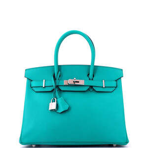 Hermes Birkin 30 Blue Epsom with Palladium Hardware
